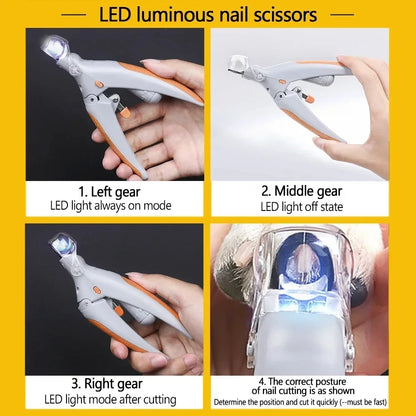 Precision LED Pet Nail Clippers